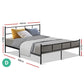 Zircon Bed & Mattress Package - Black Double