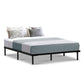 Kyanite Bed & Mattress Package with 34cm Black Mattress - Black Queen