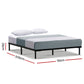 Kyanite Bed & Mattress Package with 34cm Black Mattress - Black Queen
