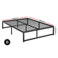 Prehnite Bed & Mattress Package with 32cm Mattress - Black Double