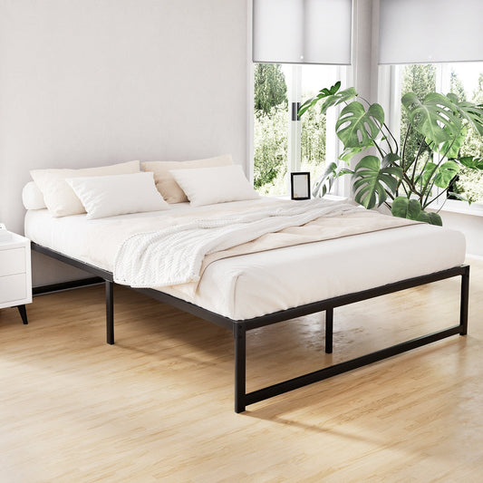 Prehnite Bed & Mattress Package with 34cm Mattress - Black Double