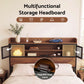 Giada Bed Frame with Charging Station 4 Drawers Storage - Oak Double