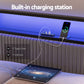 Helena Metal Bed Frame LED Charging Station 2 Drawers - Black King