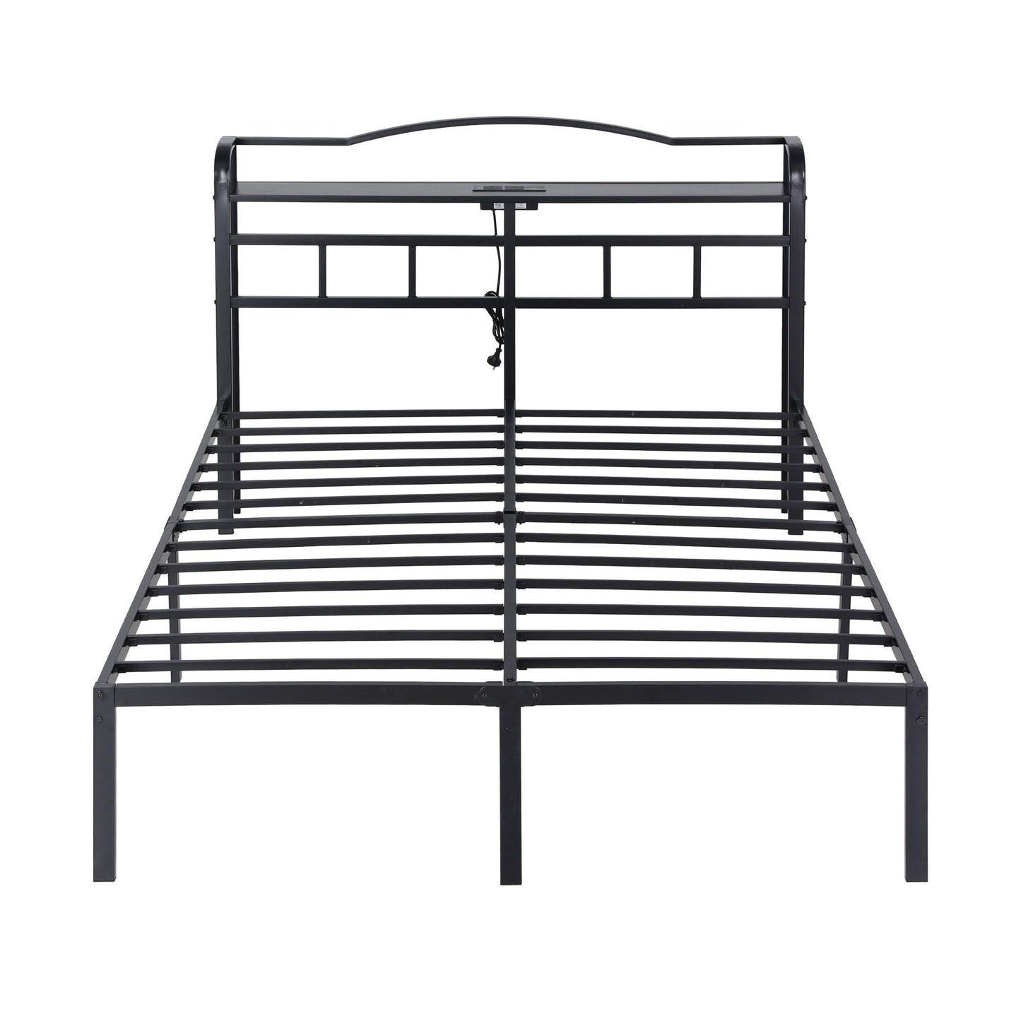 Winry Bed & Mattress Package with 22cm Mattress - Black Queen