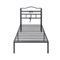 Restelle Bed Frame with Charging Station - Black Single