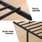 Restelle Bed Frame with Charging Station - Black Single