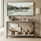 Console Table Entryway Hallway Display Desk Marble Effect - White