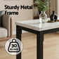 Console Table Entryway Hallway Display Desk Marble Effect - White