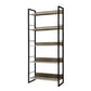 Artiss Bookshelf 5 Tiers - Noe Black And Oak