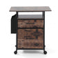 Artiss 2 Fabric Drawer File Cabinet Printer Stand Rolling File Cabinet with Side Bag