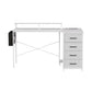 Artiss 140cm L Shaped Gaming Desk Computer Desk with LED Lights & Power Outlets