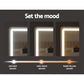 Makeup Mirror 60x50cm Hollywood Vanity with LED Light Tabletop - Black