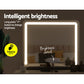 Makeup Mirror 60x50cm Hollywood Vanity with LED Light Tabletop - Black