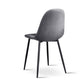 Randy Set of 4 Velvet Curved Slope - Grey