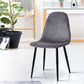 Randy Set of 4 Velvet Curved Slope - Grey