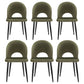 Rosie Set of 6 Dining Chairs Velvet Hollow - Green