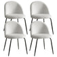Addison Set of 4 Dining Chairs Sherpa Boucle - White