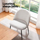 Addison Set of 4 Dining Chairs Sherpa Boucle - White