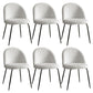 Addison Set of 6 Dining Chairs Sherpa Boucle - White