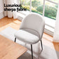 Addison Set of 6 Dining Chairs Sherpa Boucle - White