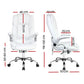 Artiss 8 Point Massage Office Chair Pu Leather White