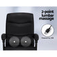 Artiss 2 Point Massage Office Chair Pu Leather Black