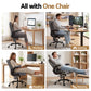 Artiss 2 Point Massage Office Chair Leather Mid Back Grey