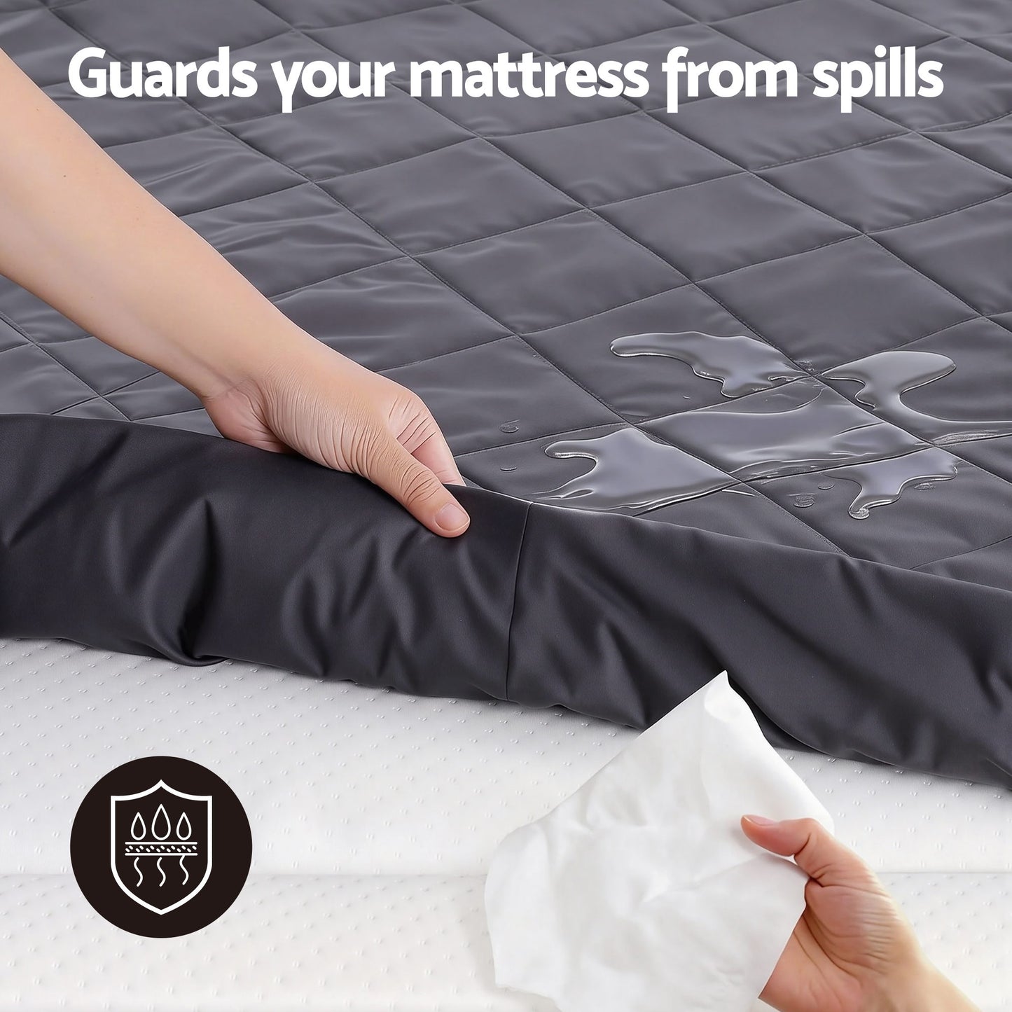 King Giselle Water-Resistant Mattress Protector Microfiber 360° Fit