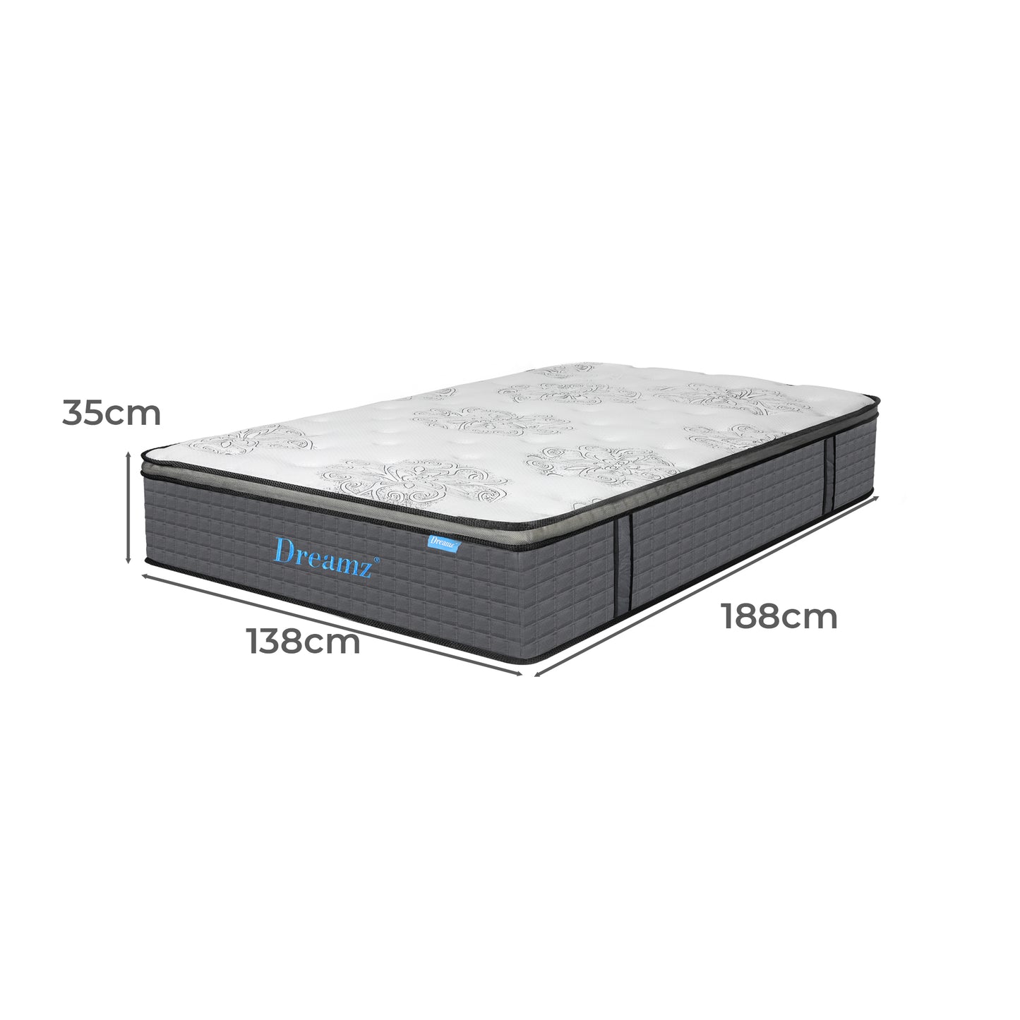 Ysabel 35cm Spring Mattress Bed Pocket Egg - Double
