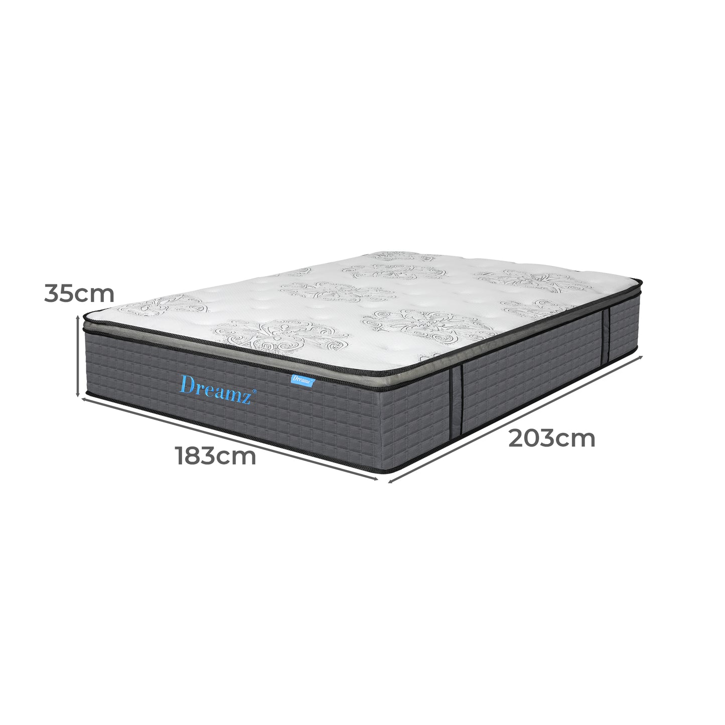 Ysabel 35cm Spring Mattress Bed Pocket Egg - King