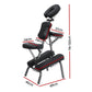 Portable Massage Chair Lightweight Folding Tattoo Lash Beauty Bed - Black