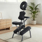 Portable Massage Chair Lightweight Folding Tattoo Lash Beauty Bed - Black