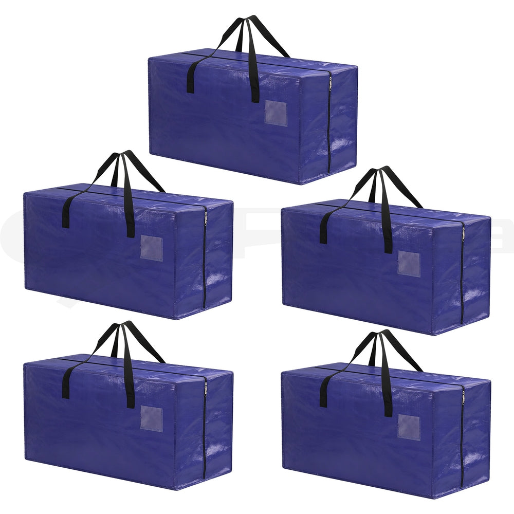 Large Artiss Heavy Duty Waterproof Backpack Straps Storage Totes 5 Pack - Blue