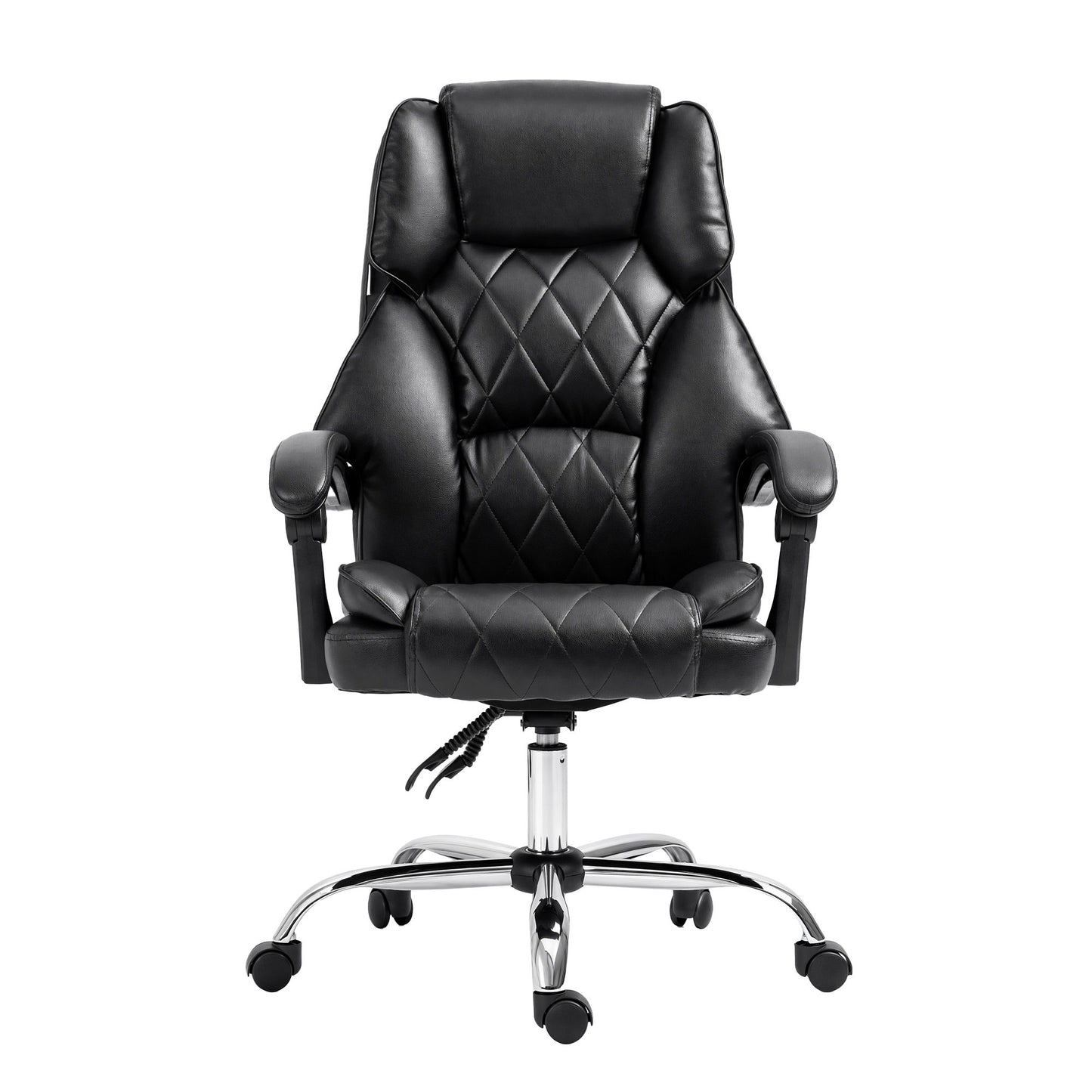 Artiss Executive Office Chair Leather Recliner Black