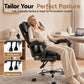 Artiss Executive Office Chair Leather Recliner Black
