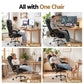 Artiss Executive Office Chair Leather Recliner Black