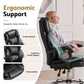 Artiss Executive Office Chair Leather Recliner Black