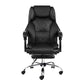 Artiss Executive Office Chair Leather Footrest Black