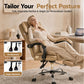 Artiss Executive Office Chair Leather Footrest Espresso