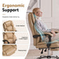 Artiss Executive Office Chair Leather Footrest Espresso