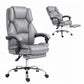 Artiss Executive Office Chair Fabric Footrest Grey