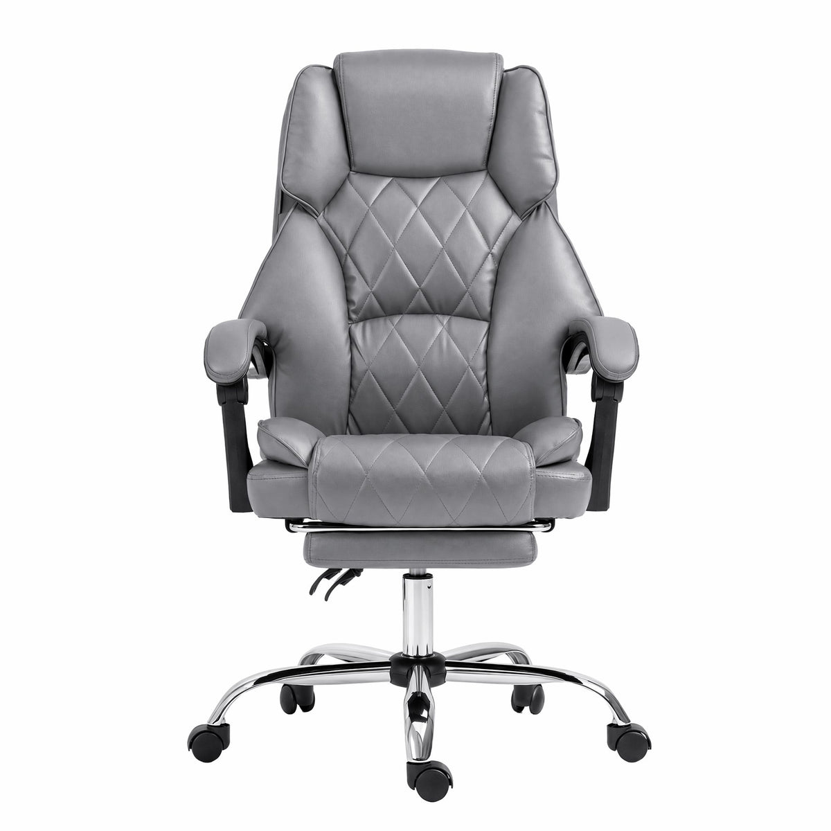 Artiss Executive Office Chair Fabric Footrest Grey