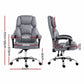 Artiss Executive Office Chair Fabric Recliner Grey