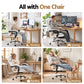 Artiss Executive Office Chair Leather Recliner White