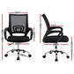 Set of 2 Artiss Mesh Office Chair Mid Back Black
