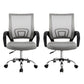 Set of 2 Artiss Mesh Office Chair Mid Back Grey