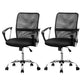Set of 2 Artiss Mesh Office Chair Mid Back Black