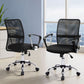 Set of 2 Artiss Mesh Office Chair Mid Back Black