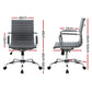 Artiss Office Chair Conference Chairs PU Leather Mid Back Grey