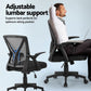 Set of 2 Artiss Mesh Office Chair Mid Back Black